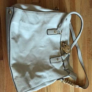 Leather Cream Michael Kors Tote